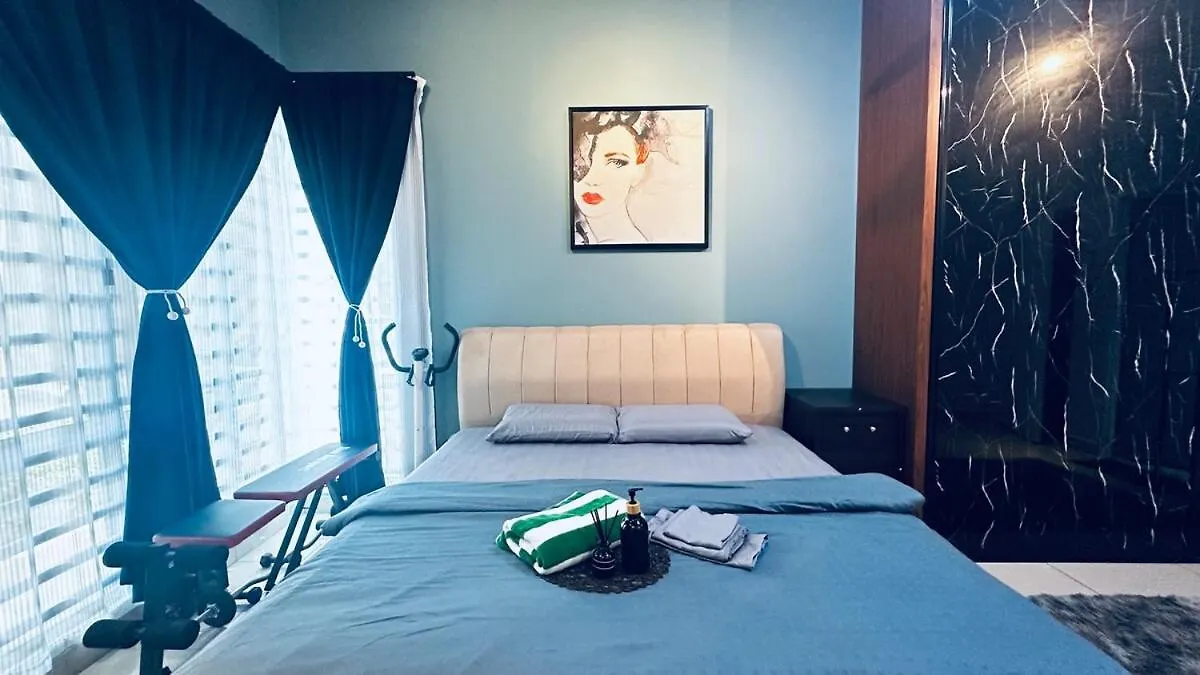 아파트 Johor Big & Cozy Home, Easy Parking, 2Rooms, Fast Wifi 조호르 바루