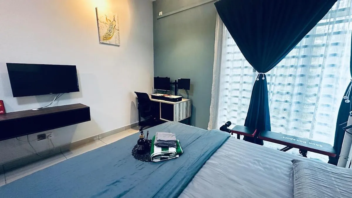 Johor Big & Cozy Home, Easy Parking, 2Rooms, Fast Wifi 조호르 바루 아파트
